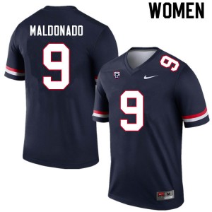Women Gunner Maldonado Navy Arizona Wildcats #9 Jersey 262468-133