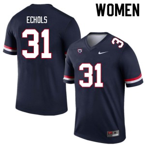 Women Hunter Echols Navy Wildcats #31 Jersey 693714-818