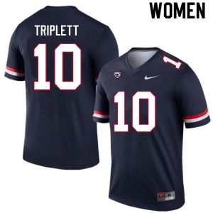 Women Jabar Triplett Navy Arizona Wildcats #10 Jersey 922831-932