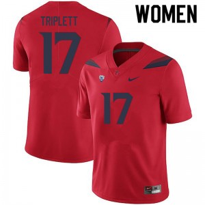 Women Jabar Triplett Red Arizona Wildcats #17 Jersey 743419-820