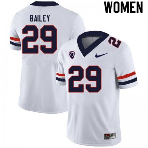 Women Jackson Bailey White Arizona #29 Jersey 747280-182