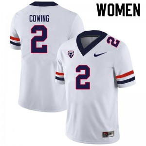 Women Jacob Cowing White Wildcats #2 Jersey 901531-656