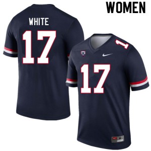 Women Jaden White Navy Arizona #17 Jersey 561556-886