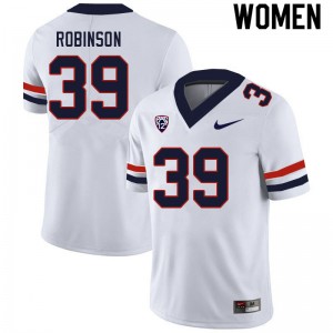 Women Jeffrey Robinson White Wildcats #39 Jersey 698588-727