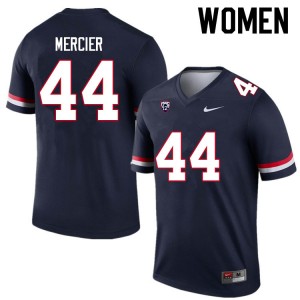 Women Jeremy Mercier Navy University of Arizona #44 Jersey 409921-926