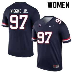 Women Jermaine Wiggins Jr. Navy University of Arizona #97 Jersey 473022-646