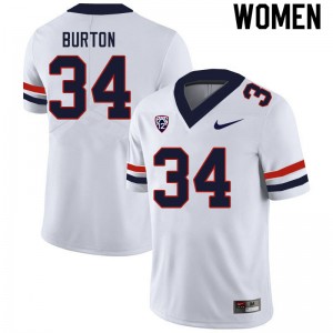 Women John Burton White University of Arizona #34 Jersey 856467-894