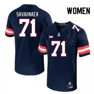 Women Jonah Savaiinaea Navy Wildcats #71 Big 12 Conference Jersey 159409-505