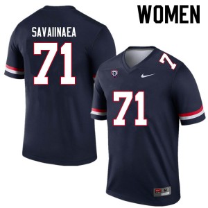 Women Jonah Savaiinaea Navy University of Arizona #71 Jersey 146749-569