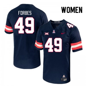 Women Jordan Forbes Navy Wildcats #49 Big 12 Conference Jersey 424746-940