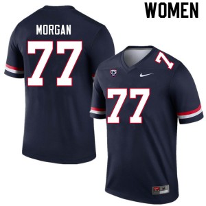Women Jordan Morgan Navy Wildcats #77 Jersey 302123-714