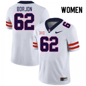 Women Joseph Borjon White University of Arizona #62 Big 12 Conference Jersey 199470-619