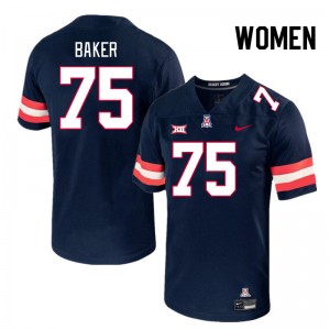Women Josh Baker Navy Wildcats #75 Big 12 Conference Jersey 802703-299