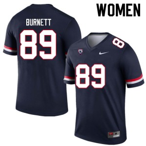 Women Keyan Burnett Navy Wildcats #89 Jersey 210919-172