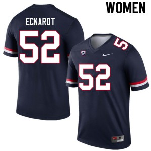 Women Lucas Eckardt Navy Arizona Wildcats #52 Jersey 437404-945
