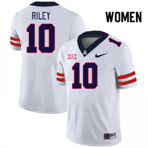 Women Malachi Riley White Arizona #10 Big 12 Conference Jersey 985934-943