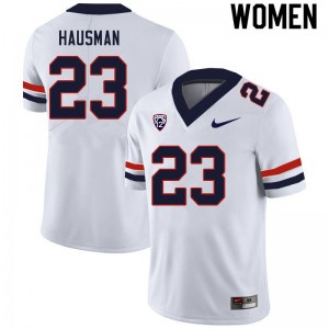 Women Malik Hausman White Arizona #23 Jersey 961685-737