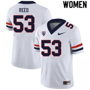 Women Malik Reed White University of Arizona #53 Jersey 841704-783