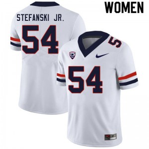 Women Matthew Stefanski Jr. White University of Arizona #54 Jersey 411487-514