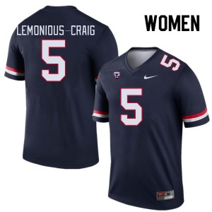 Women Montana Lemonious-Craig Navy Arizona Wildcats #5 Jersey 871353-919