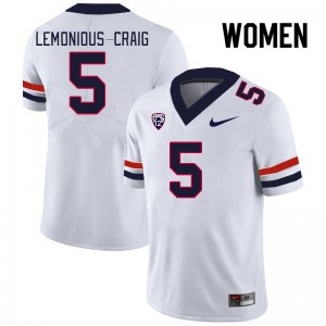 Women Montana Lemonious-Craig White University of Arizona #5 Jersey 749872-867