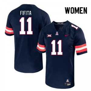 Women Noah Fifita Navy Arizona #11 Big 12 Conference Jersey 668931-885