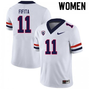Women Noah Fifita White Arizona #11 Jersey 370163-276