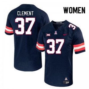 Women Nolan Clement Navy Arizona #37 Big 12 Conference Jersey 130615-388