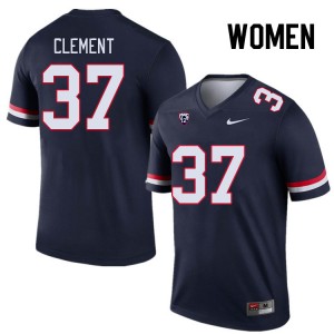 Women Nolan Clement Navy Arizona Wildcats #37 Jersey 155092-741