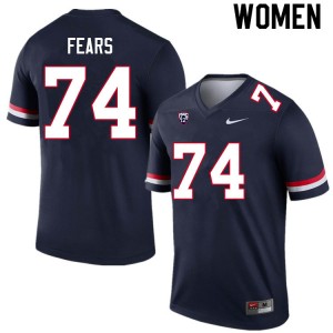 Women Paiton Fears Navy University of Arizona #74 Jersey 701670-738