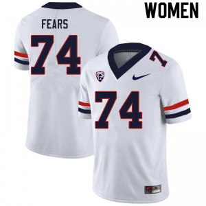 Women Paiton Fears White Arizona #74 Jersey 510596-374