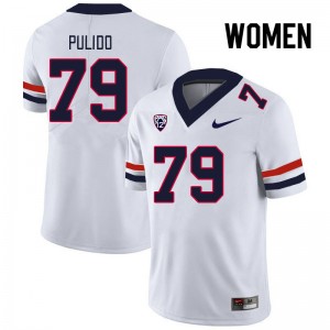 Women Raymond Pulido White Wildcats #79 Jersey 540705-959