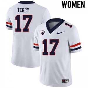 Women Regen Terry White Arizona Wildcats #17 Jersey 456049-859