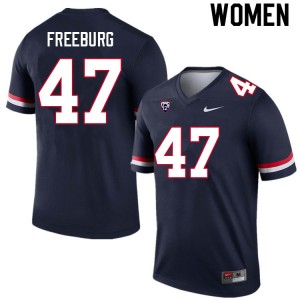 Women Rourke Freeburg Navy Arizona #47 Jersey 354350-962