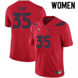 Women Samuel Chung Red Wildcats #35 Jersey 126694-792