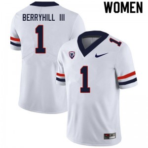 Women Stanley Berryhill III White University of Arizona #1 Jersey 207493-498