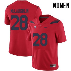 Women Steve McLaughlin Red Arizona #28 Jersey 194320-536