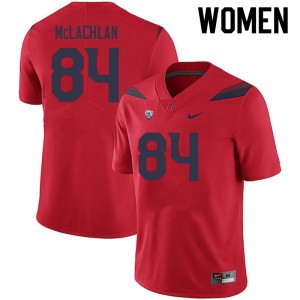 Women Tanner McLachlan Red University of Arizona #84 Jersey 870108-253