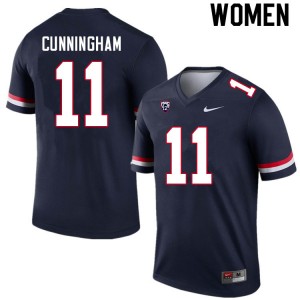 Women Tayvian Cunningham Navy Arizona #11 Jersey 568814-683