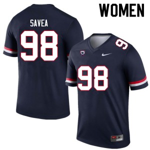 Women Tiaoalii Savea Navy University of Arizona #98 Jersey 475055-489