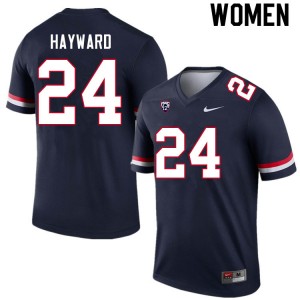 Women Treshaun Hayward Navy Wildcats #24 Jersey 896857-115