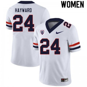 Women Treshaun Hayward White Arizona #24 Jersey 550081-679