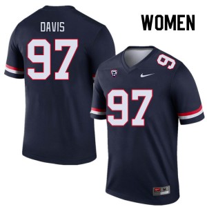 Women Tristan Davis Navy Arizona #97 Jersey 195883-996