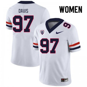 Women Tristan Davis White Wildcats #97 Jersey 812772-402