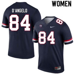 Women Tristen D'Angelo Navy Arizona #84 Jersey 425171-617