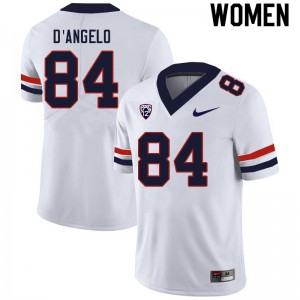 Women Tristen D'Angelo White Arizona #84 Jersey 254722-310
