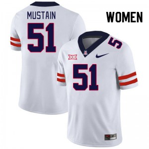 Women Tyler Mustain White Wildcats #51 Big 12 Conference Jersey 649802-309