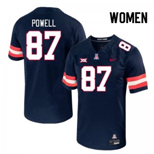Women Tyler Powell Navy Arizona #87 Big 12 Conference Jersey 589404-968