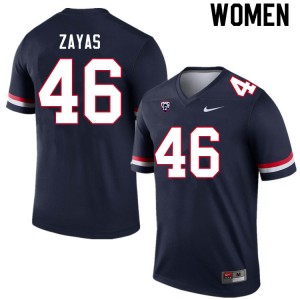 Women Victor Zayas Navy Arizona #46 Jersey 721633-126