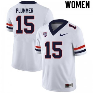 Women Will Plummer White Wildcats #15 Jersey 387285-730